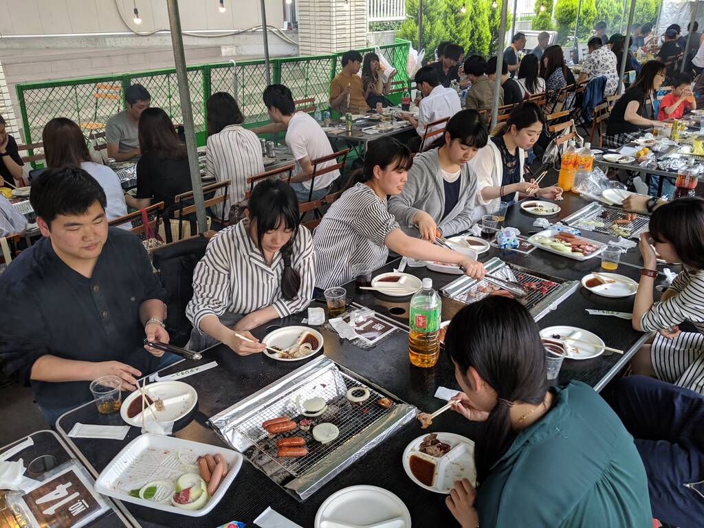 薬学部、医学部などの学生を集めた医療系学生交流BBQ